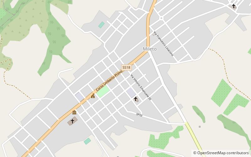 Mileto location map