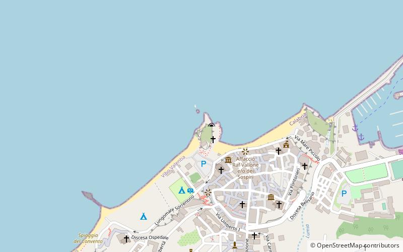 Spiaggia Mare Piccolo Tropea location map