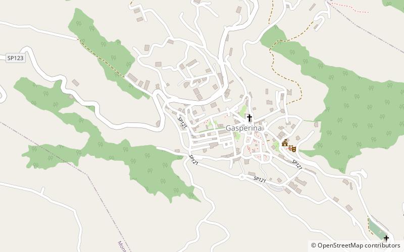Gasperina location map