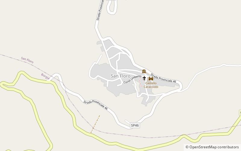san floro location map