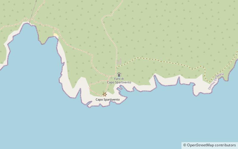 Capo Spartivento Lighthouse location map