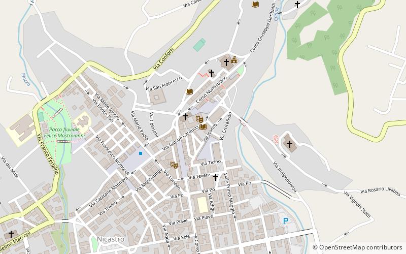 lamezia terme town library location map