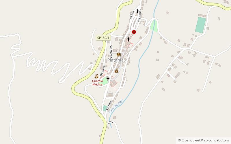 Platania location map