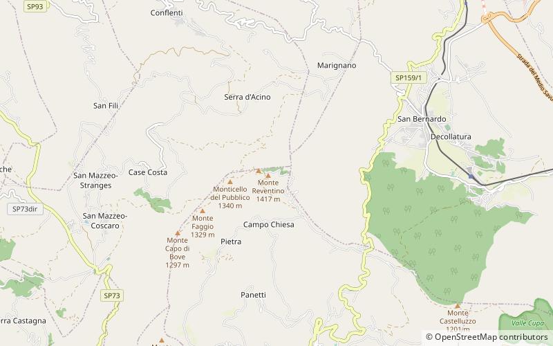 Reventino location map