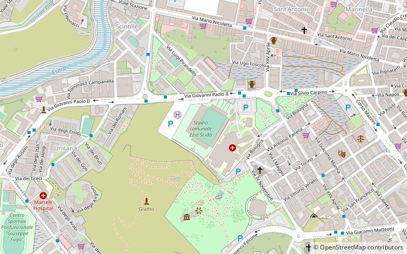 Stadio Ezio Scida location map