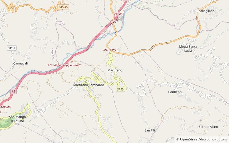 Martirano location map