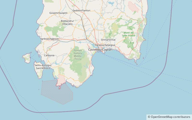 Port of Cagliari location map
