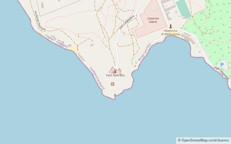Capo Sant'Elia Lighthouse location map