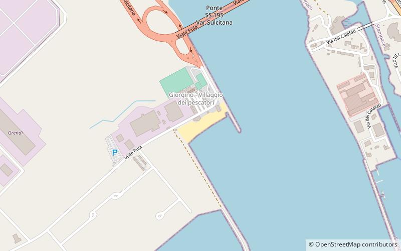 spiaggia di giorgino cagliari location map