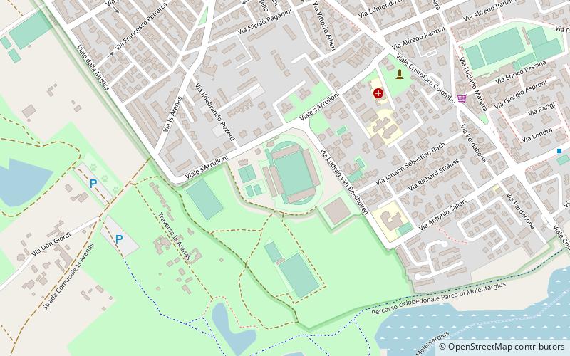 Estadio Is Arenas location map