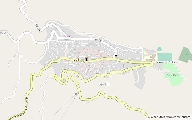 Savelli location map