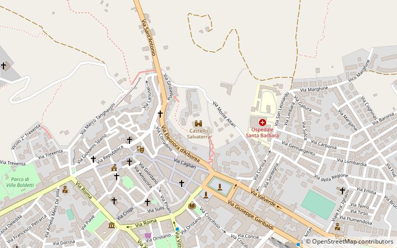 Castello Salvaterra location map