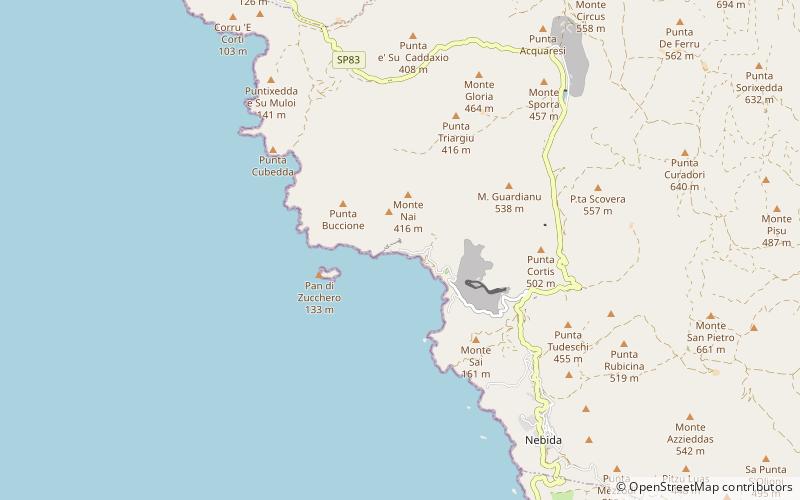 Porto Flavia location map