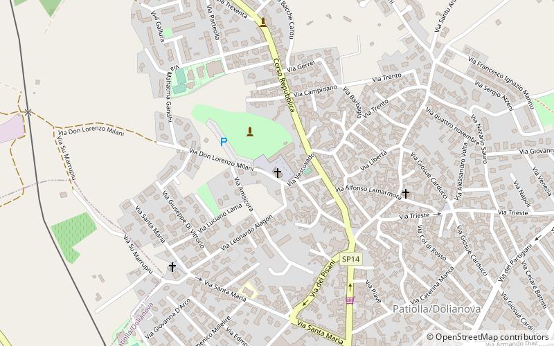 San Pantaleo location map