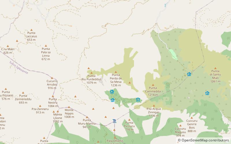 Monte Linas location map