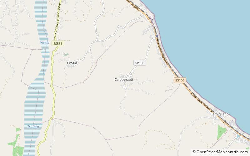 Calopezzati location map