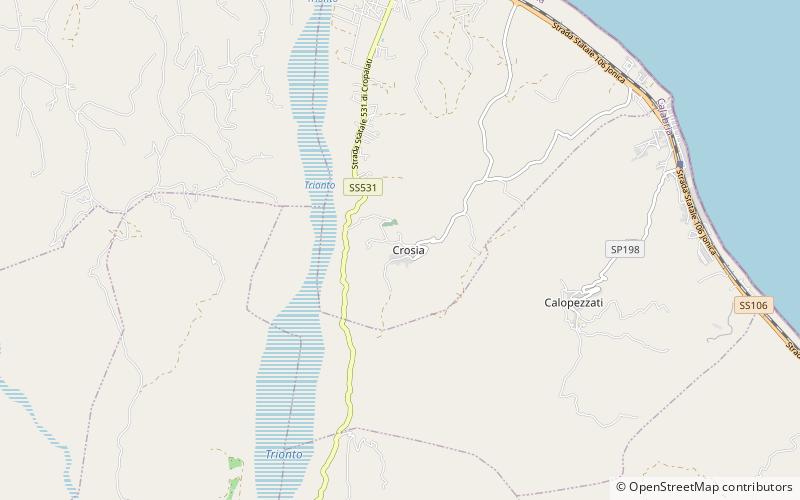 crosia location map