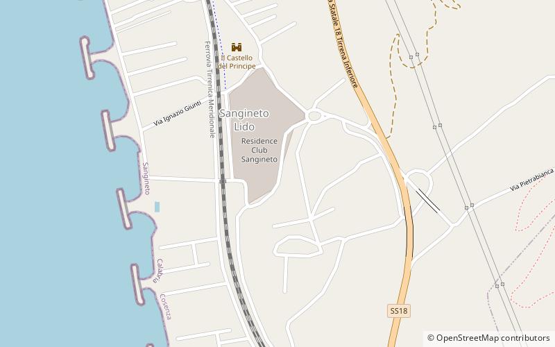 sangineto location map