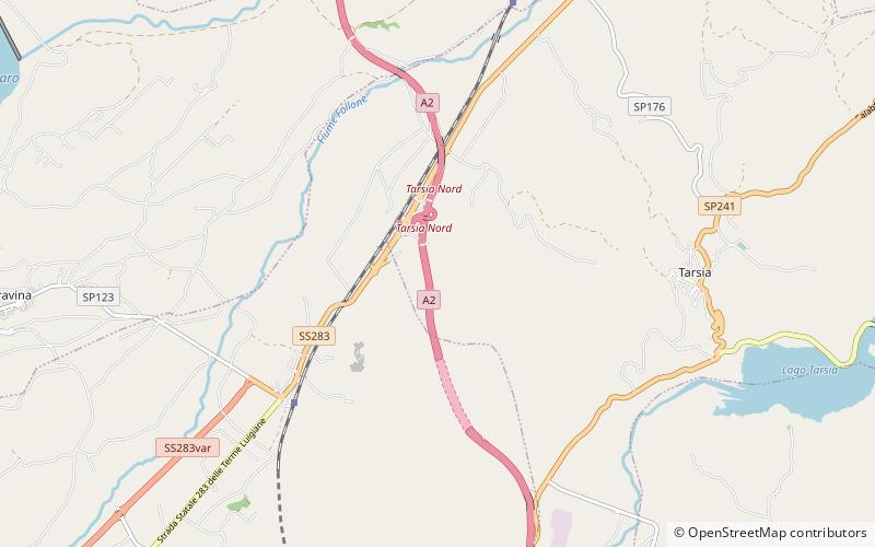 Tarsia location map