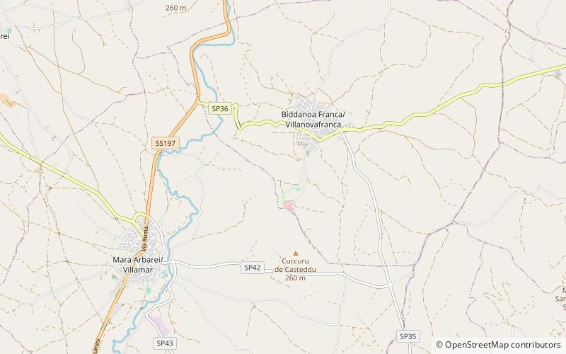 Nuraghe Su Mulinu location map