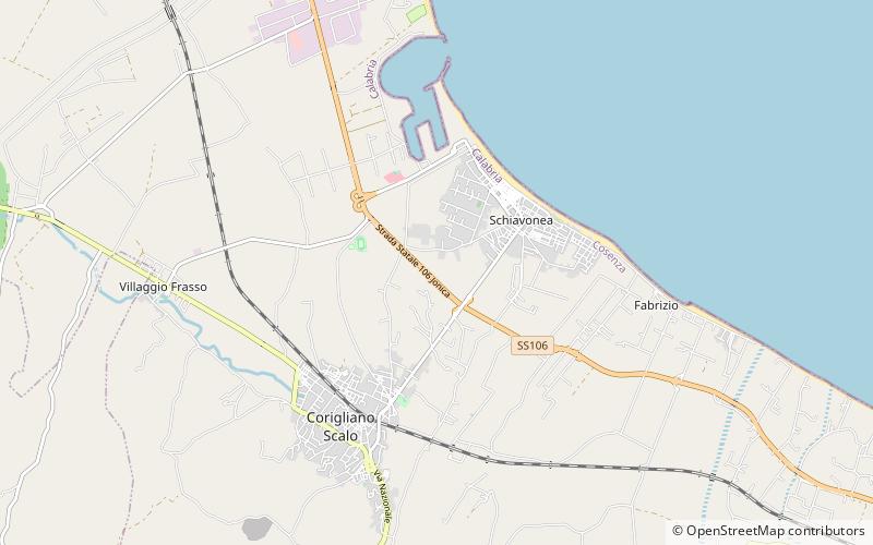 Corigliano Calabro location map