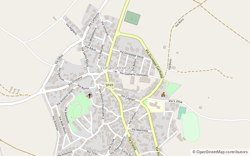 Lunamatrona location map