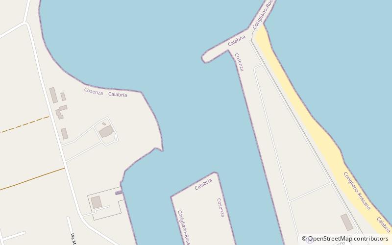 Porto di Corigliano location map