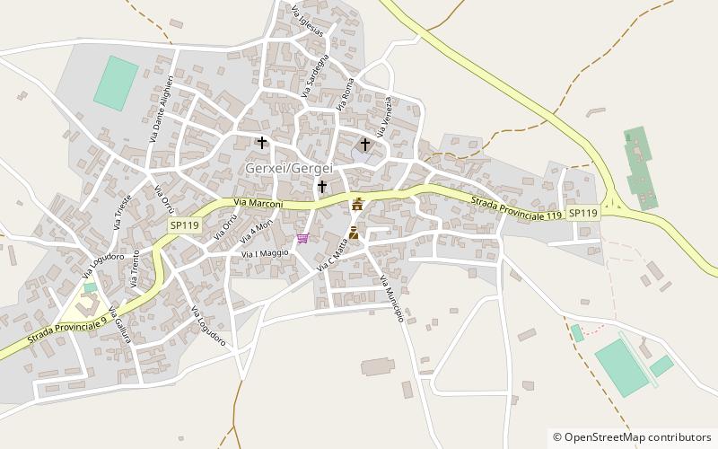 gergei location map