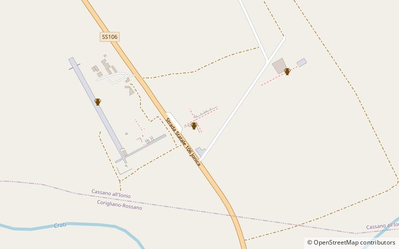 Sybaris location map