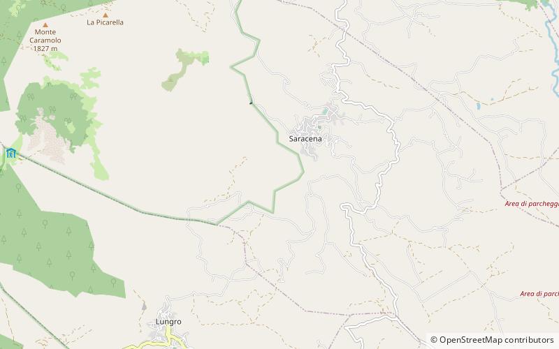 Saracena location map