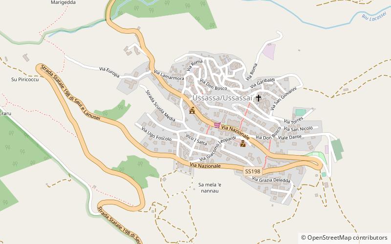 Ussassai location map