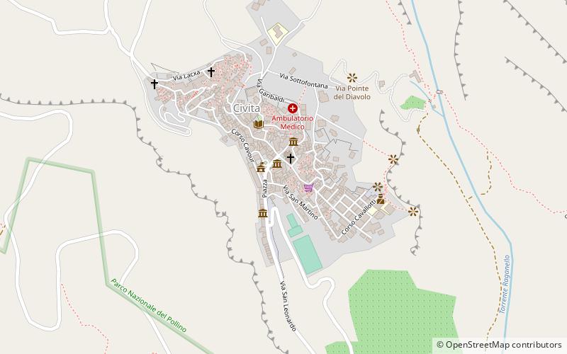 Civita location map