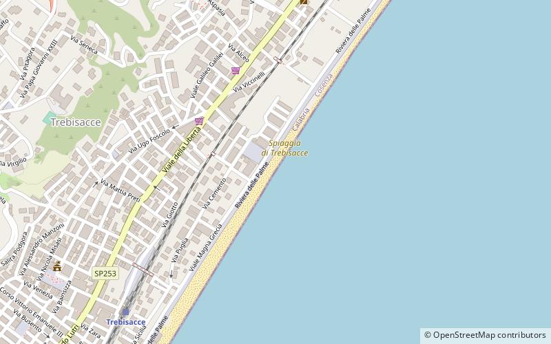 spiaggia di trebisacce location map