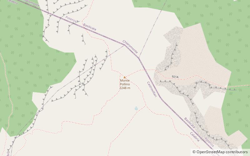 Monte Pollino location map