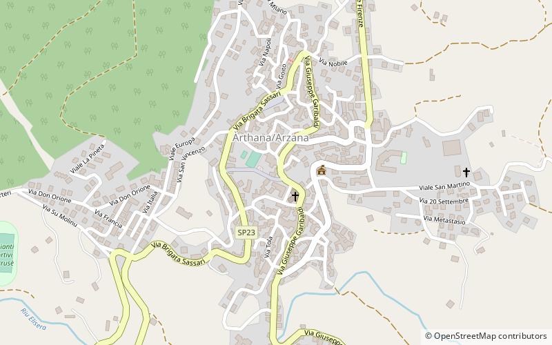 arzana location map