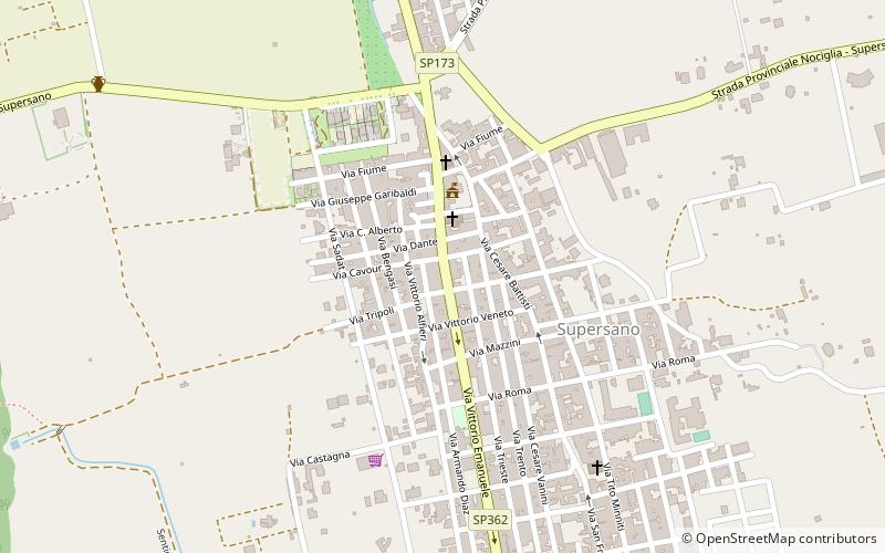 Supersano location map