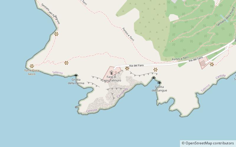 Capo Palinuro Lighthouse location map