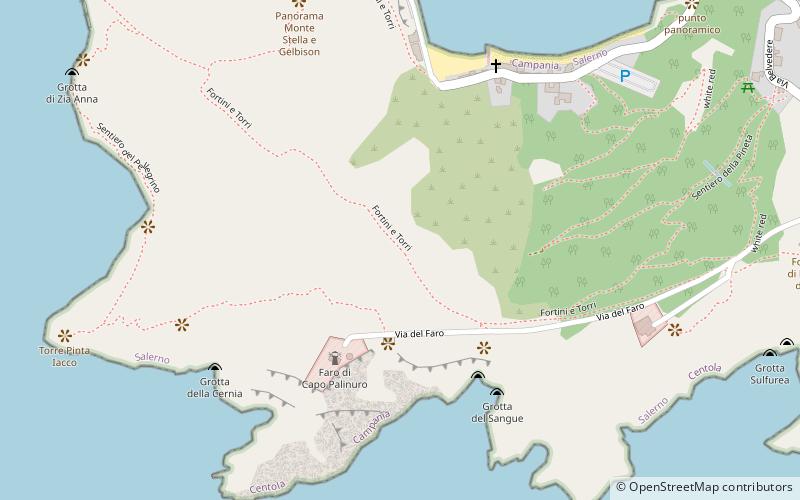 Cabo Palinuro location map