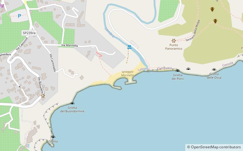 spiaggia Marinella location map