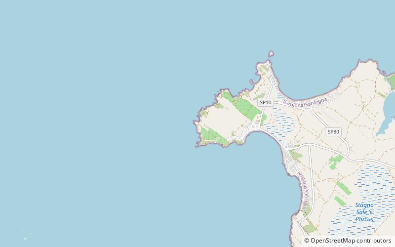 Capo Mannu location map