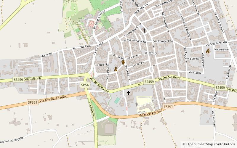 Alezio location map