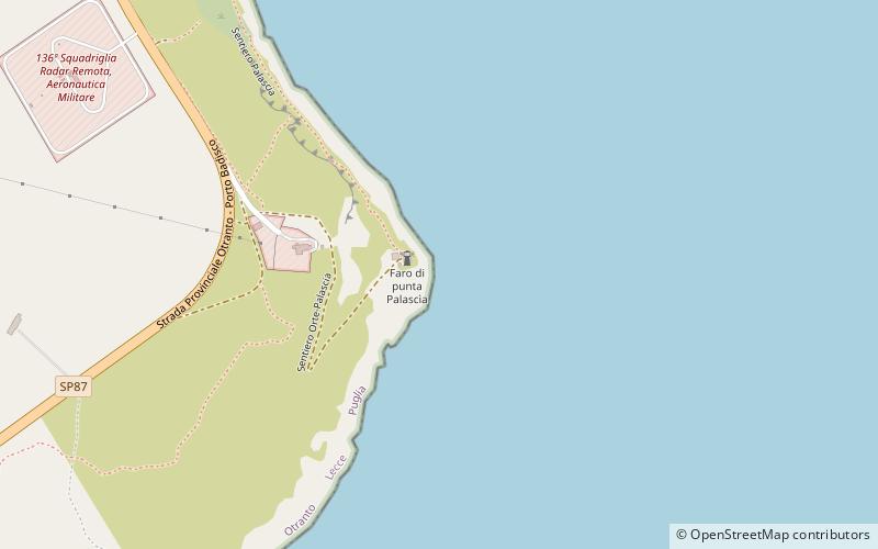 Cabo de Otranto location map