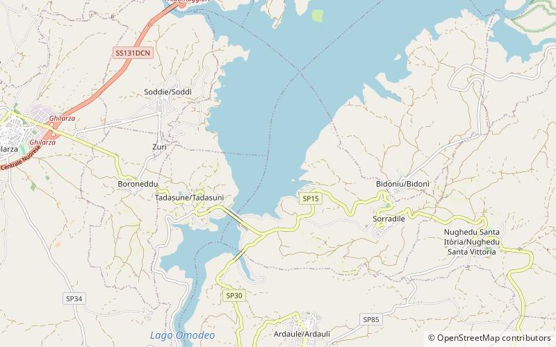 Lake Omodeo location map