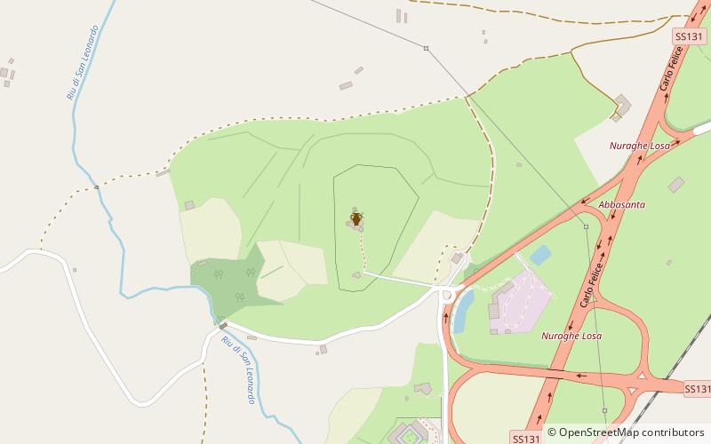 Nuraghe Losa location map