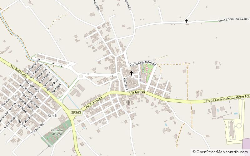 Seclì location map