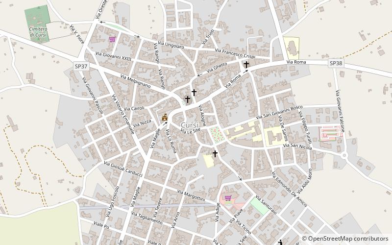 Cursi location map