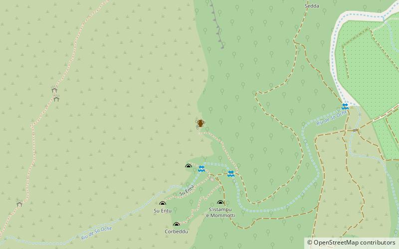 Nuragic complex of Sa Sedda e Sos Carros location map