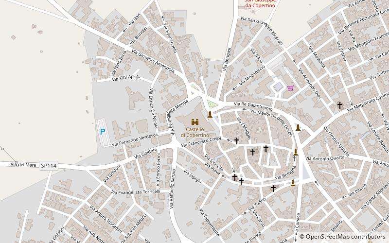 Castello di Copertino location map