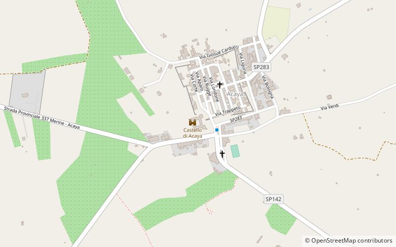 Castello di Acaja location map
