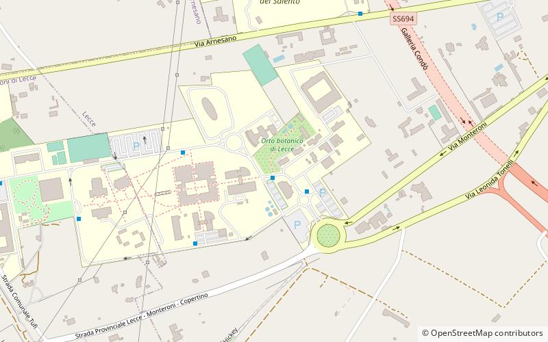 Jardín botánico de la Universidad de Lecce location map